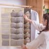 Двусторонняя сумка для хранения нижнего белья, складной подвесной органайзер для бюстгальтера, вешалка для одежды
