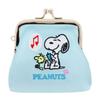 Stationery Snoopy Mini Embroidered Clasp Snoopy Light S2331233 Sun-Star Pouch, Purse, Peanuts, & Friends, Blue,