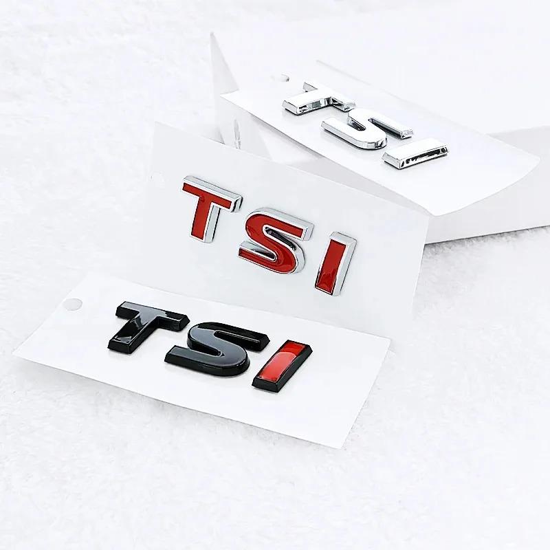 BPX5 Новый 3D ABS Хромированный Черный Логотип TSI Эмблема Буквы Наклейка на Багажник Автомобиля Для 4 5 6 7 TSI Аксессуары