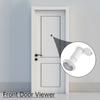 White Solid Brass 16mm Door Peephole 200 Degree View HD Lens Privacy Cover Universal 35-60mm Doors Heavy Duty