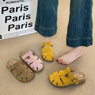 Повседневные туфли Bo с выемками Kenbao Head Cool Slippers Женские тапочки Pig Cage