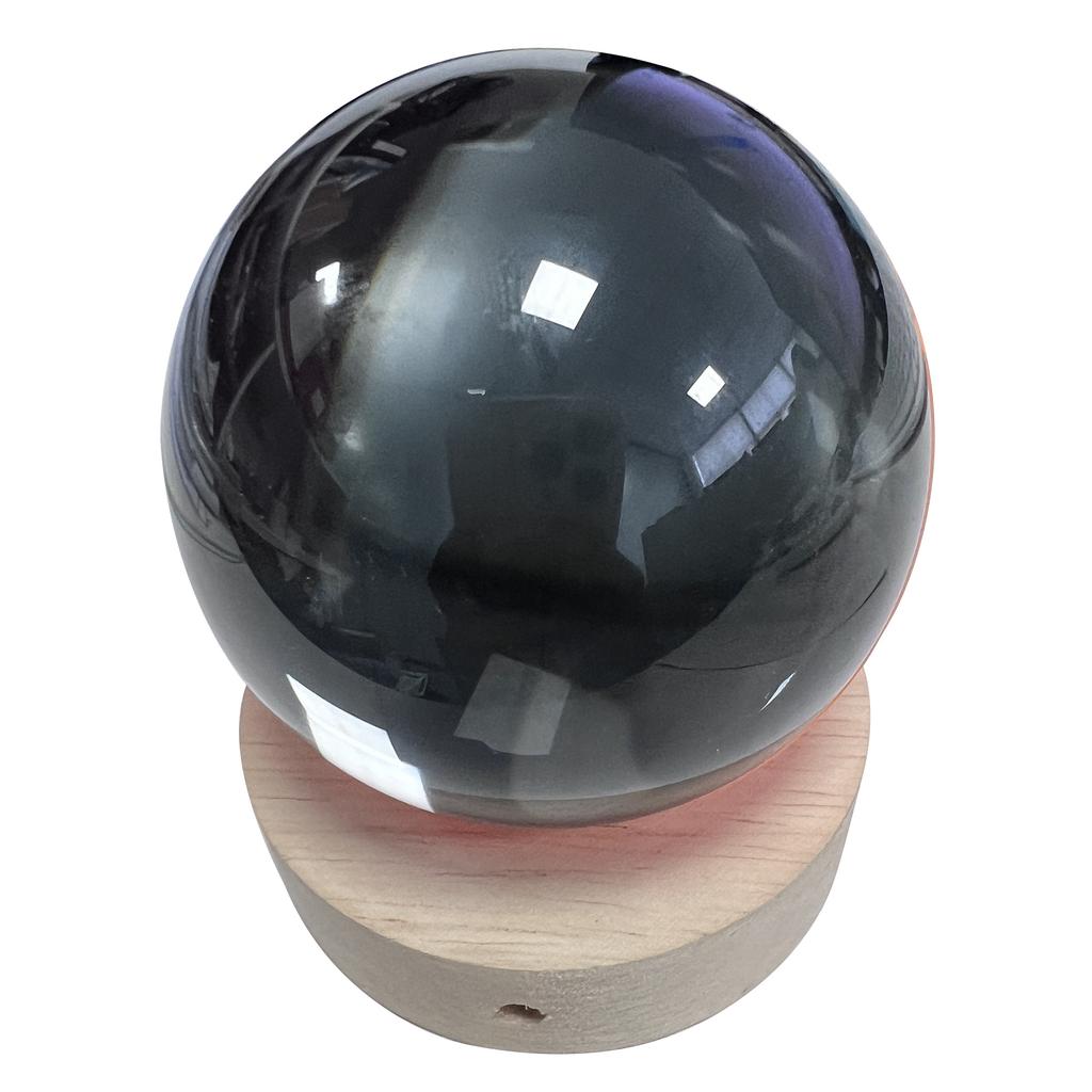 3D Video Crystal Ball with Stand Video Glass Ball with Black Base Memory Sphere Lamp Ideal Gift for Expecting Parents