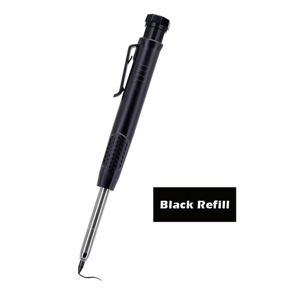 2.8mm Solid Carpenter Pencil Built-in Sharpener Mechanical Pencil Woodworking Construction