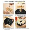 6 In 1 Triangle Rice Ball Sushi Lunch Box Japanese Sushi Mold for Making Seaweed Rice Roll Making Tool Mold