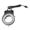 LED Microscope Ring Light 144 LEDs 4W 6500‑7500K 32000‑36000LX Adjustable Brightness USB Powered Microscope Lamp