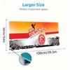 Fortuna Düsseldorf Color Mouse Pad Large Gaming Table Cushion Non-slip Laptop Tablet Big Mousepad XXL Mat Mini PC Playmat With Lock edge