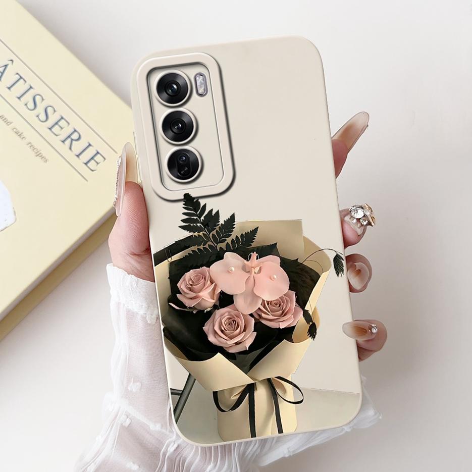For Oppo Reno 12 Pro Case CPH2629 New Fashion Candy Painted Cover Soft TPU Matte Phone Case For Oppo Reno12 Pro 5G Fundas Bumper