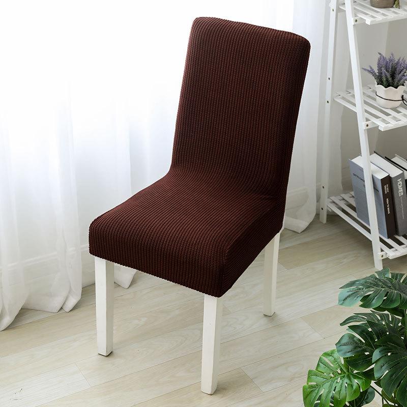 Эластичный чехол из флиса, чехол для стула, высококачественный, всесезонный, универсальный, бытовой, полиэстер, подушка для сиденья обеденного стола, чехол для стула
