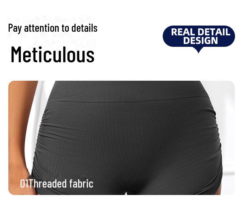 Шорты для йоги с высокой талией, устойчивые к складкам: Дышащие, быстросохнущие, приподнимающие бедра, эластичные леггинсы для фитнеса длиной три четверти
