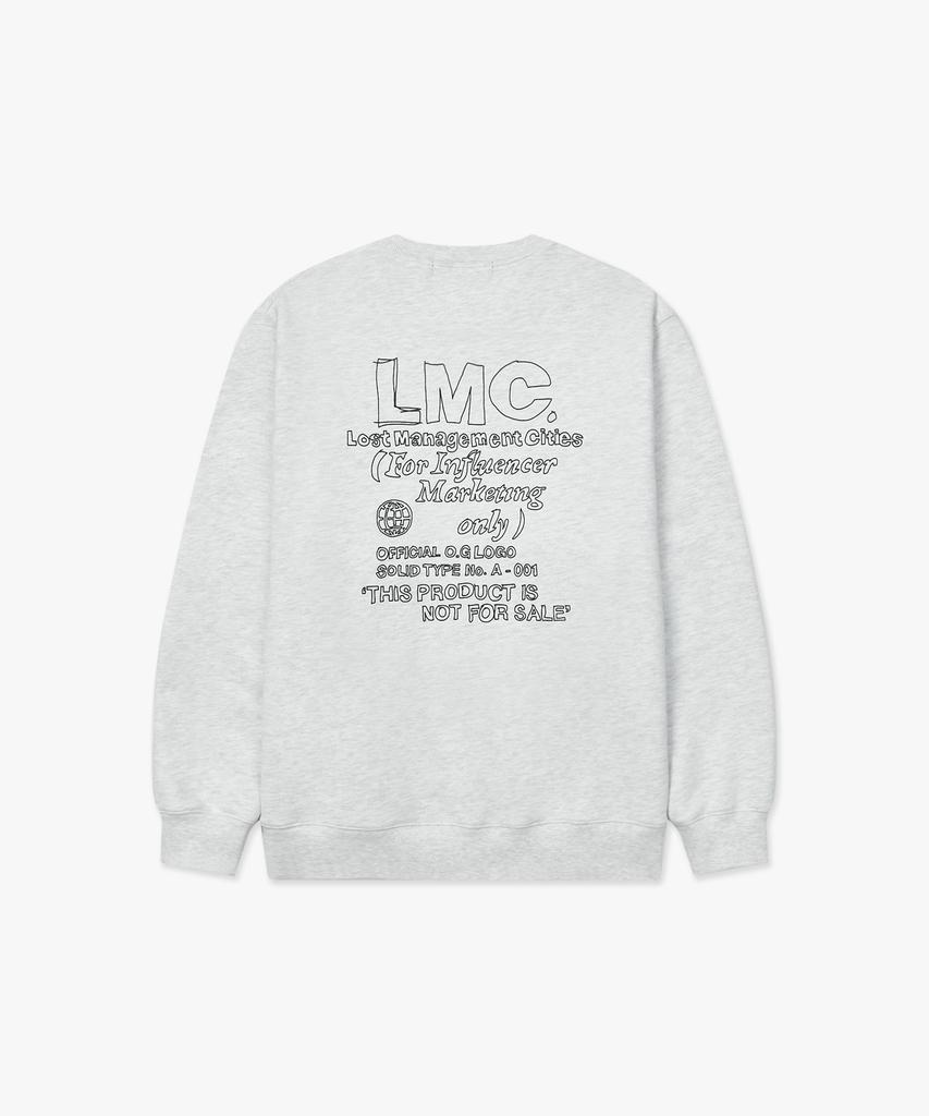 Свитшот LMC Fn Doodle Светло-серый меланж