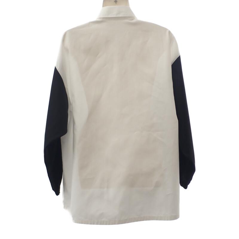 PRADA  P415FS2121YY2 38 Long sleeve shirt white/black cotton Women