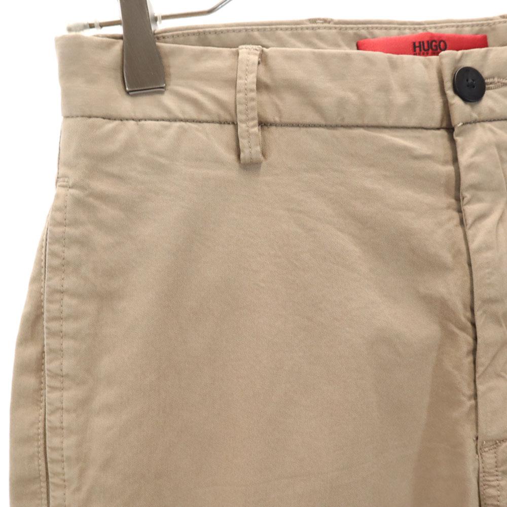 Неиспользованные длинные брюки HUGO BOSS w29 бежевые DAVID стрейч мужские б/у