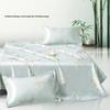 Mercury Home Textiles Бамбуковая Тень Жаккардовый Ледяной Шелк Простынь-Наматрасник