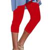 Женские модные однотонные облегающие брюки с высокой талией для занятий йогой и спортом, повседневные укороченные брюки