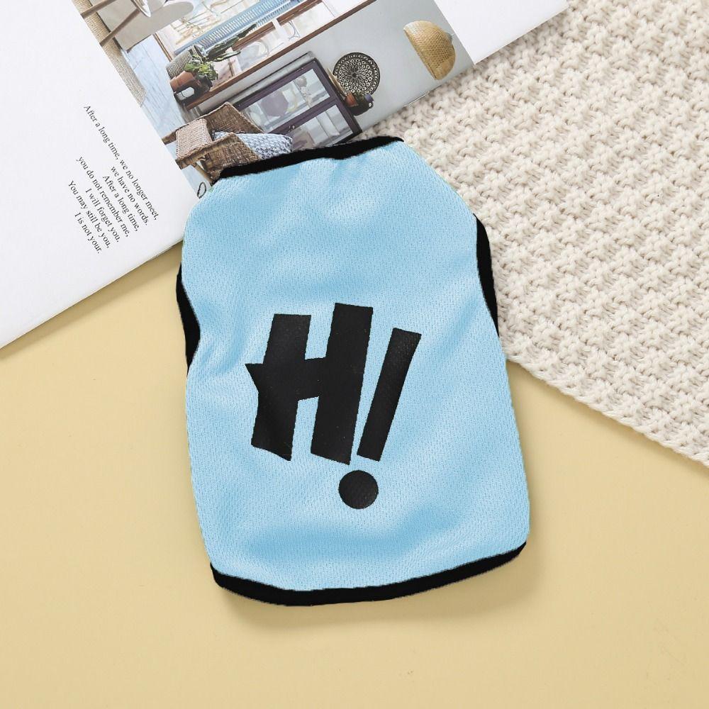 Polyester Cat Sleeveless Vest Breathable Pet Print Vest Cat Apparel Dog T-shirt for Dogs Puppy