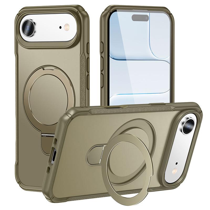 New for IPhone17 Air Phone Case 16 Two-in-One Skin Feel for Apple 15 Stand Magnetic Phone Protective Case