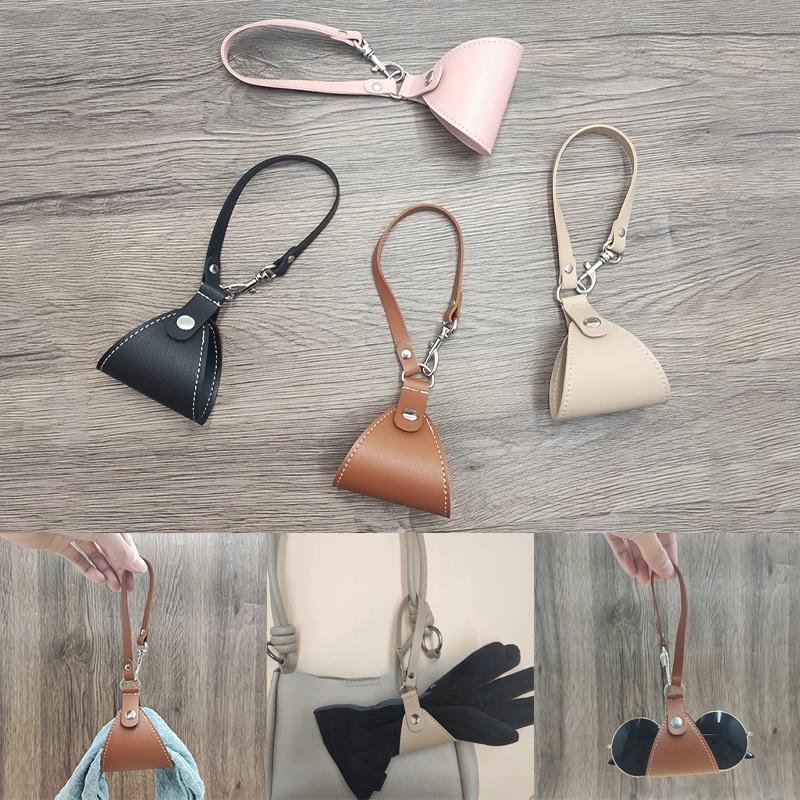 Антипотеряющийся зажим для шляпы из ПУ, дорожный зажим для солнцезащитных очков, переносной зажим для шляпы, перчаток, шарфа, сумки, брелока, органайзера