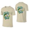 Reel Great Dad Campus Style Reversible Tshirt Youthful Feeling No Curling Short Sleeve
