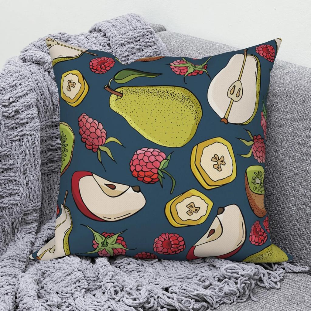 Декоративная подушка для спальни, дивана, декоративная наволочка, домашний декор, милые тропические фрукты
