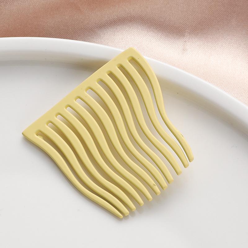 Заколка-расческа ярких цветов, простая металлическая заколка для волос, заколка для челки, корейская модная заколка-вставка, нескользящая расческа для укладки волос