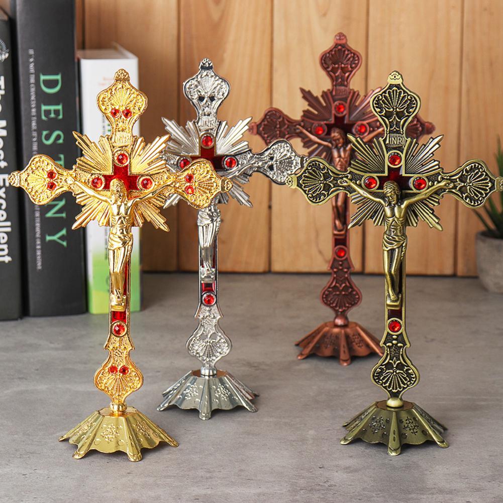 Sweet Room,Antique Catholic Religious Altar Standing Wall Crucifix Cross Church Decoration