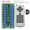 12V-24V 18-канальный переключатель с дистанционным управлением, кодом обучения и реле с самоблокировкой (Jog)