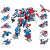 10 в 1 Деформационный робот Fit Строительные блоки Детские игрушки своими руками Кирпичи Подарки для мальчиков