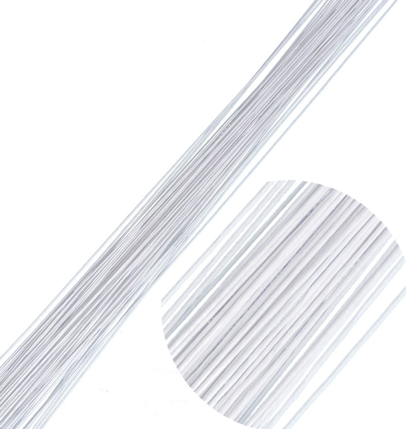 Drut Florystyczny Biały 26 Gauge (0,46 Mm)