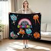 The Amazing World of Gumball Print Flannel Blanket High Quality Warm Comfortable Cover for All Seasons Perfect for Gifts Home Decor
