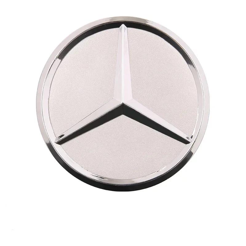 WZKGC1 New 2025 For Mercedes Benz 4PCS 75mm Car Wheel Center Hub Caps Cover for Mercedes Benz B/C/E/S Class A Class C200L GLC GLK CLA A
