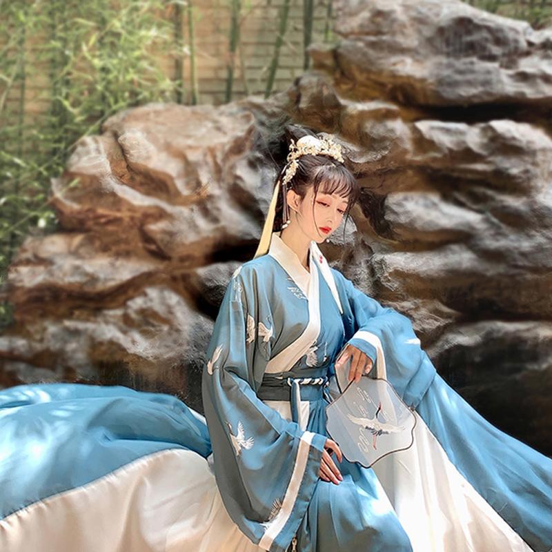 Китайское платье в восточном стиле, костюм феи Ханфу, косплей, древняя традиционная элегантная одежда принцессы династии Тан, одежда для выступлений
