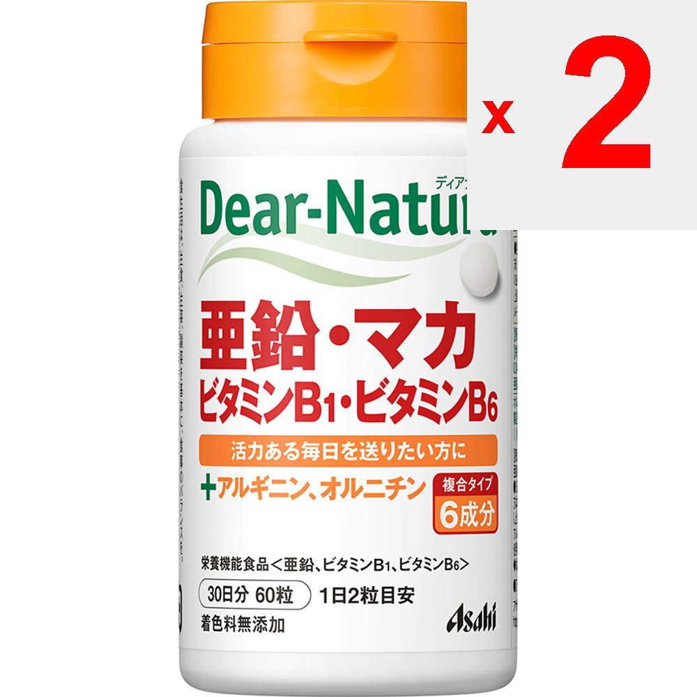 Asahi Dear-Natura Цинк, Мака, Витамины B1 и B6 60 капсул (30 дней) Другой (проверьте замки, очистители языка и т. д.) Минералы Другое (проверить замки, язык c