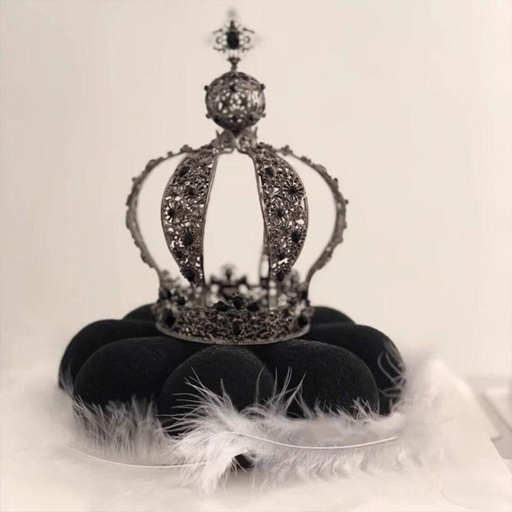 1/2 шт. Барочная корона Топпер для торта Элегантная ретро корона со стразами Креативная европейская свадебная повязка на голову Королевское торжество