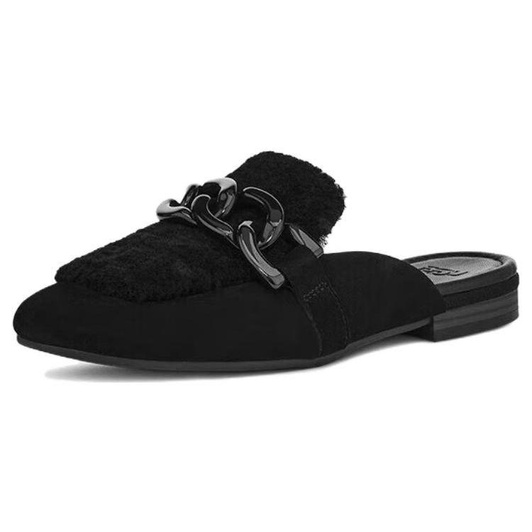 UGG Janaya овчина повседневные удобные модные сандалии женские сандалии черные 1136891-BLKS