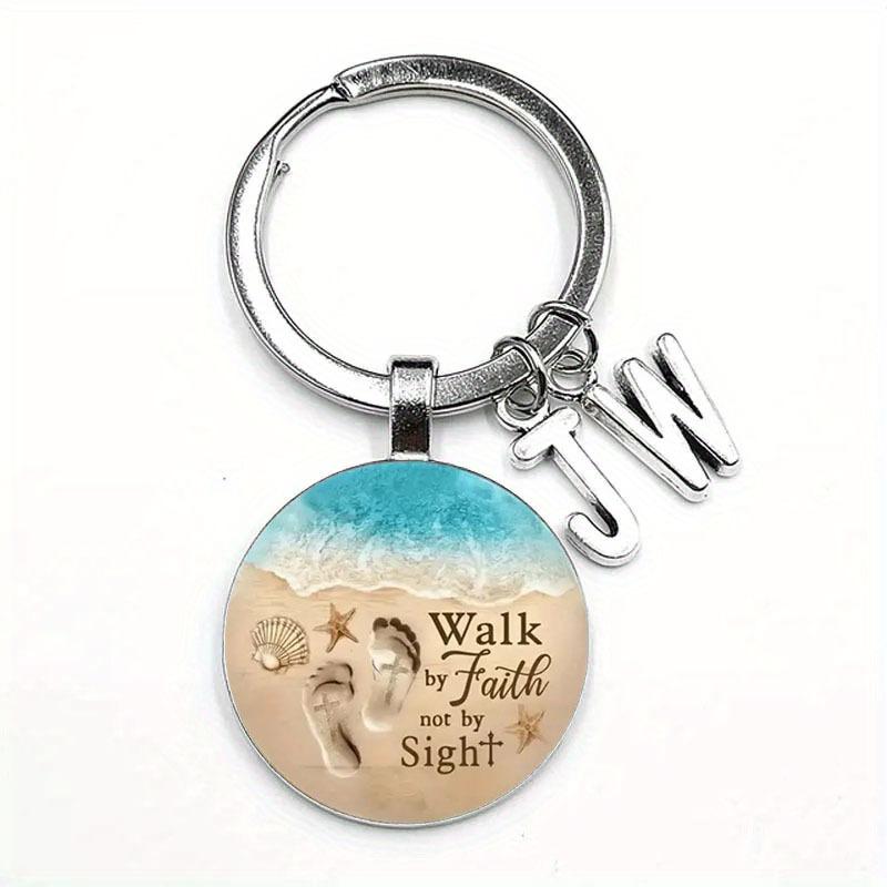 JW Алфавит Он Будет JWORG Время Драгоценный Камень Брелок JW Брелок Иисус Брелок