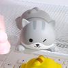 Подставка для запястья мыши Милый мультяшный животный Удобный эргономичный декомпрессионный коврик для поддержки запястья для дома офиса Серый кот