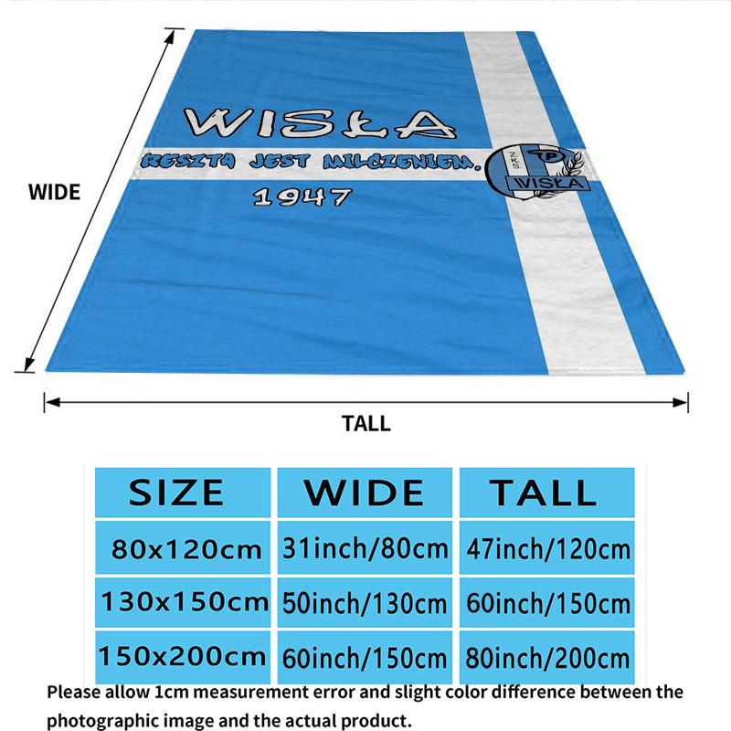Wisa Pock Print Flannel Blanket, High quality Comfortable for All Seasons, Home Decor, Warmth and Comfort, Perfect for Christmas Gifts