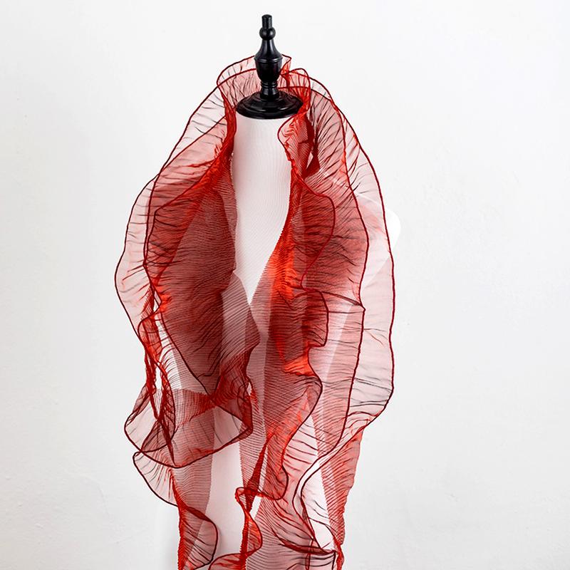 2 шт. кружевная отделка декоративная лента для вечеринки прозрачные переливающиеся аксессуары для платья модные большие волнистые швейные ткани плиссированные оборки