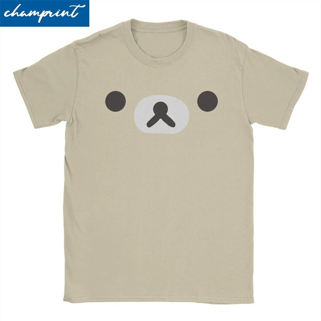 Повседневная футболка с изображением медведя Rilakkuma, женская хлопковая футболка унисекс с круглым вырезом, футболки с короткими рукавами, классическая одежда