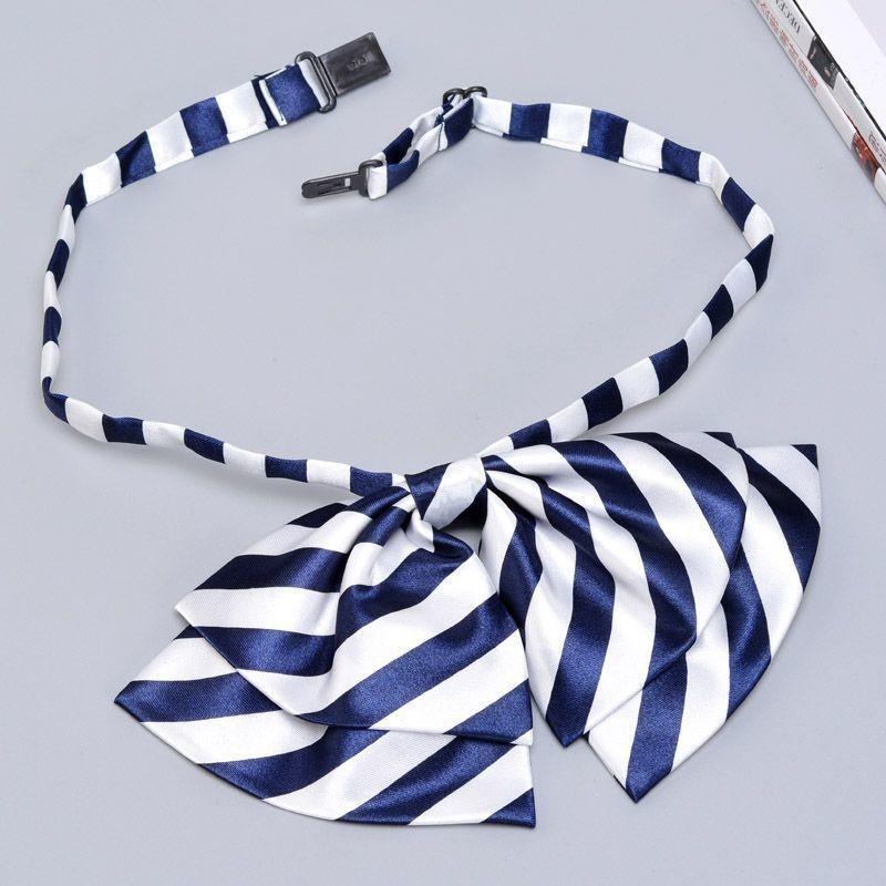 Деловой наряд Двухслойная бабочка для женщин из полиэстера с застежкой на пуговицах