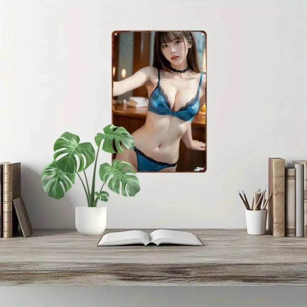 Винтажный Аниме Металлический Плакат Ретро Декор Стен Мужская Пещера Гараж