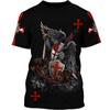 Summer Universe Sports 3D Printing Knight Templar Fashion Casual T-shirt Men's Women's Hip Hop Harajuku Casual Tops