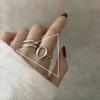 925 Silver Rings New Party Jewelry Vintage Charm Double Layer Geometric Nail Design Accessories Gift Dropship