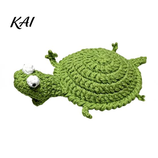Crochet Lizard Coaster DIY Kit, Handmade Knitting Animal Crafts, Decorative Drink Mug Coffee Cup Mat for Adults, Beginner