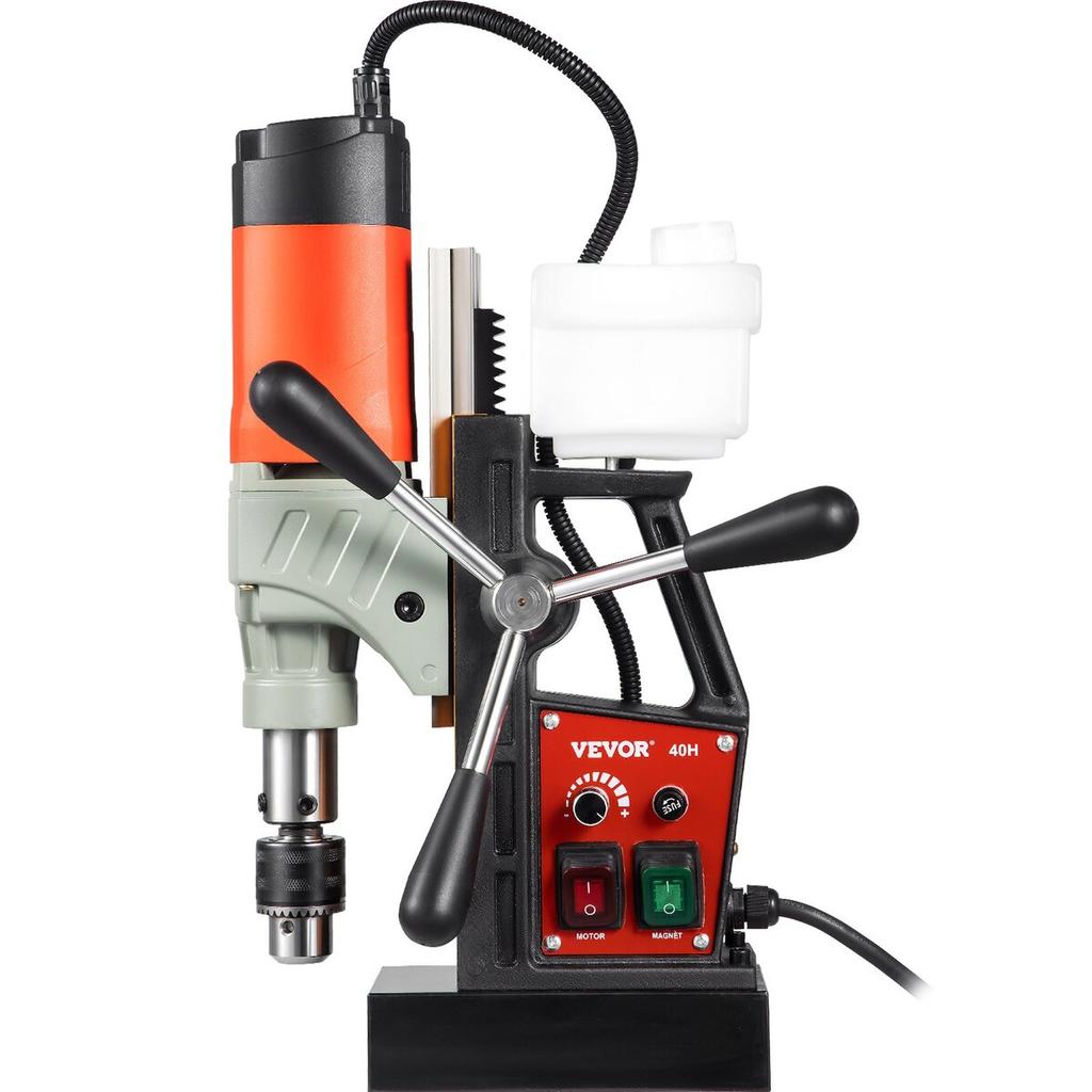 Magnetic Drill, 1200W 1.57" Boring Diameter, 2922lbf/13000N Portable Electric Mag Drill Press with Variable Speed, 580 RPM Drilling Machine for any