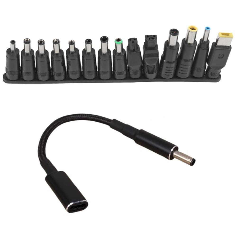 Универсальный набор штекеров DC для ноутбука 65 Вт Type C адаптер питания для ноутбука DC разъем наконечники разъема адаптера питания