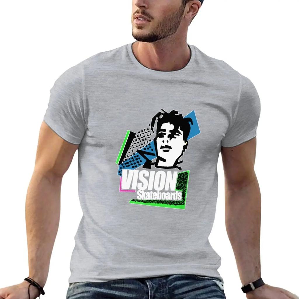 Nice Vision Skateboard Mark Gonzales Black T-Shirt vintage t shirt summer top plain t shirts