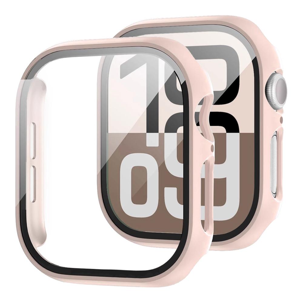 Защитная пленка для корпуса Apple Watch 10 9 8 7 6 5 4 SE 46мм 42мм 45мм 44мм 41мм 40мм Закаленное стекло PC Бампер Чехол Защитные