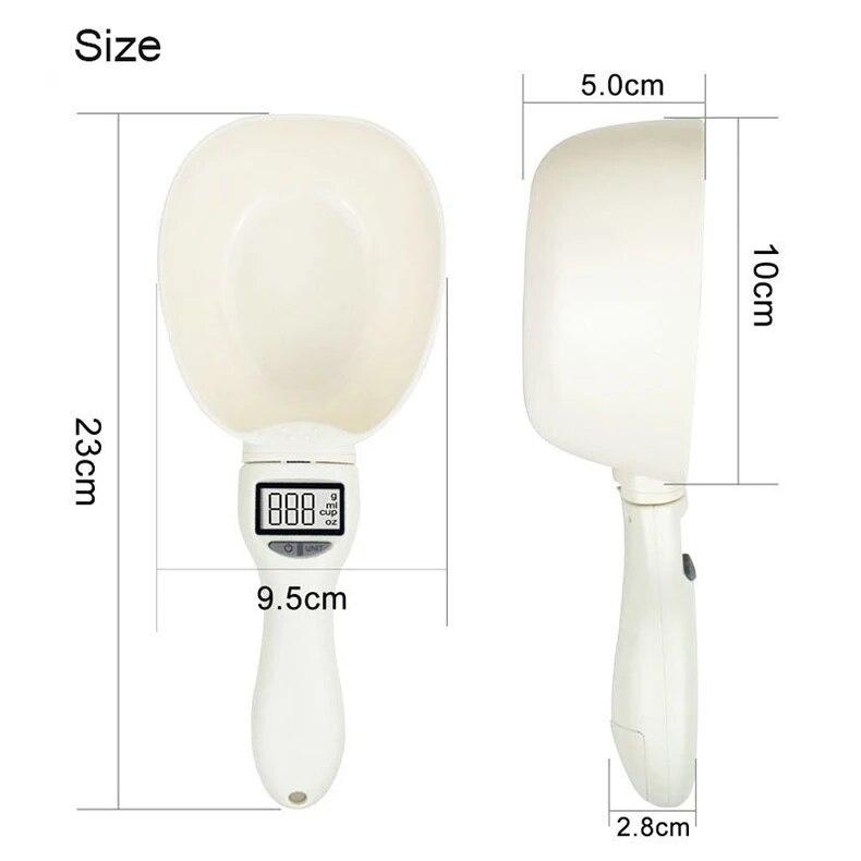 Professional Pet Food Measuring Spoon Scale, Kitchen Digital Food Measuring Spoon, Suitable for Cat and Dog Food Measuring Spoon