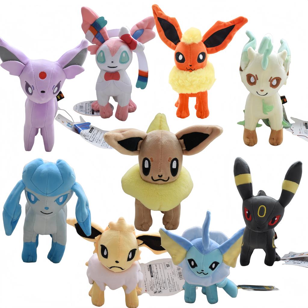 Surprise Gift Eevee Collection Plush Flareon Vaporeon Stuffed Espeon Umbreon Glaceon Leafeon Sylveon Plushies Doll